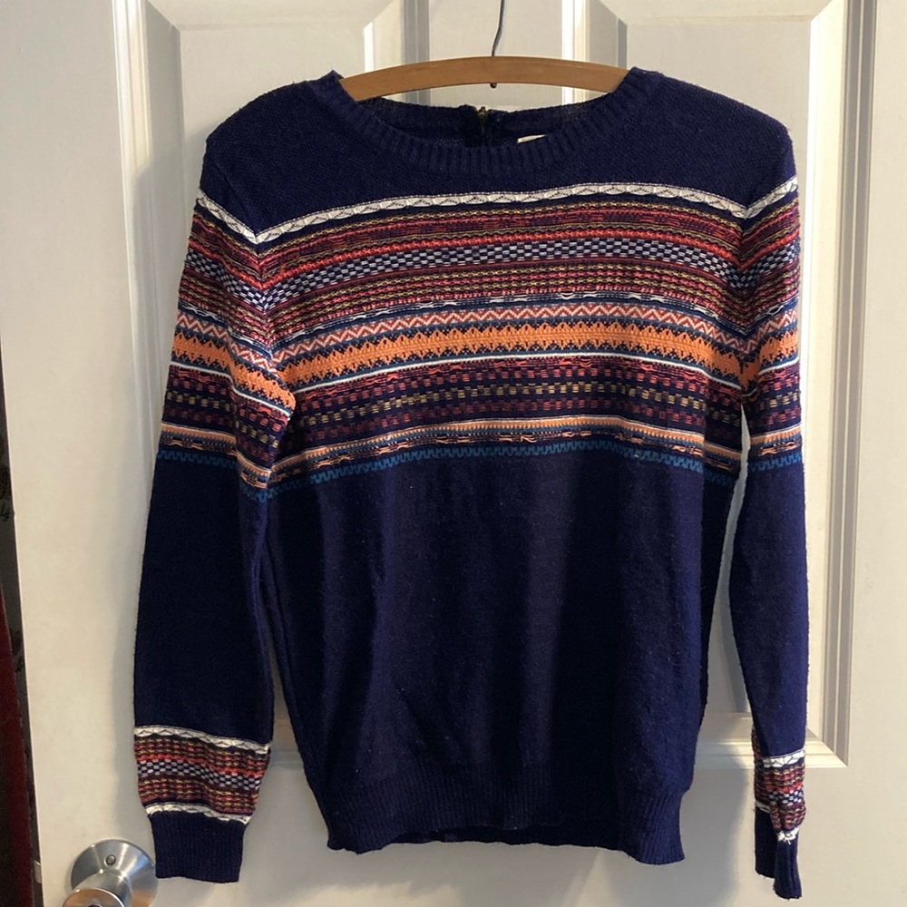 Size Small Pins and Needles Navy Sweater